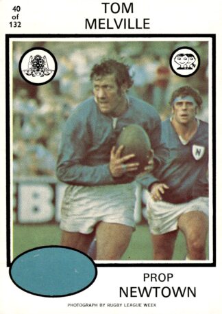 1975 Scanlens Common Card - Base 040 Tom Melville Newtown Jets
