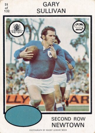 1975 Scanlens Common Card - Base 051 Gary Sullivan Newtown Jets