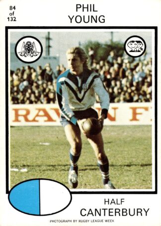 1975 Scanlens Common Card - Base 084 Phil Young Canterbury Berries