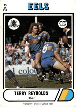 1976 Scanlens Common Card - Base 015 Terry Reynolds Parramatta Eels