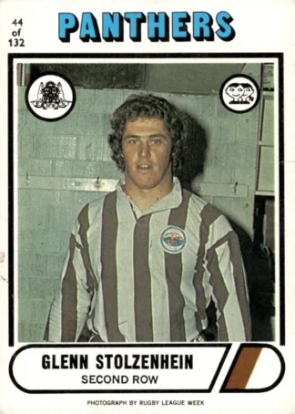 1976 Scanlens Common Card - Base 044 Glenn Stolzenhein Penrith Panthers