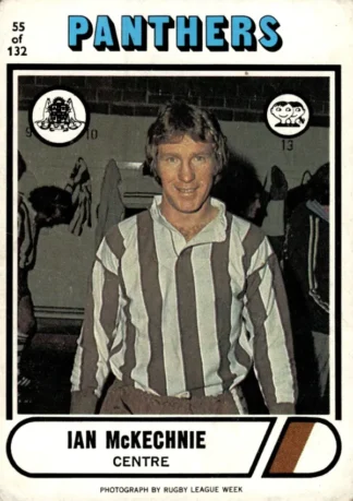 1976 Scanlens Common Card - Base 055 Ian McKenzie Penrith Panthers