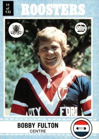 1977 Scanlens Common Card - Base 011 Bobby Fulton Eastern Suburbs Roosters