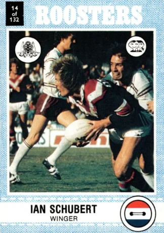 1977 Scanlens Common Card - Base 014 Ian Schubert Eastern Suburbs Roosters