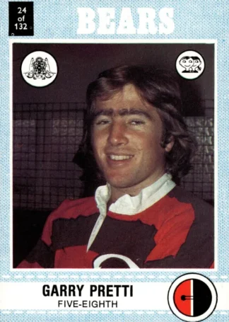 1977 Scanlens Common Card - Base 024 Garry Pretti North Sydney Bears