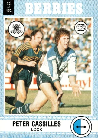 1977 Scanlens Common Card - Base 032 Peter Cassilles Canterbury Berries