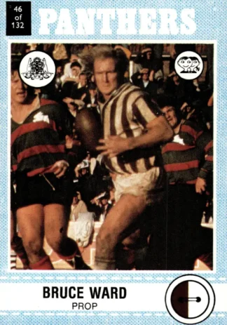 1977 Scanlens Common Card - Base 046 Bruce Ward Penrith Panthers