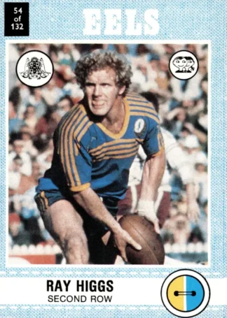 1977 Scanlens Common Card - Base 054 Ray Higgs Parramatta Eels