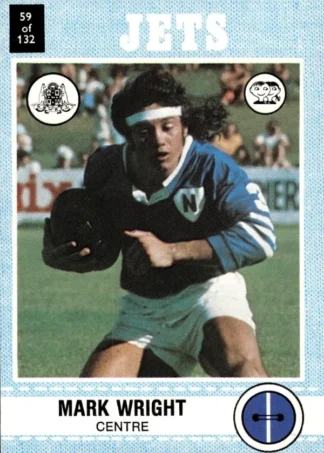 1977 Scanlens Common Card - Base 059 Mark Wright Newtown Jets