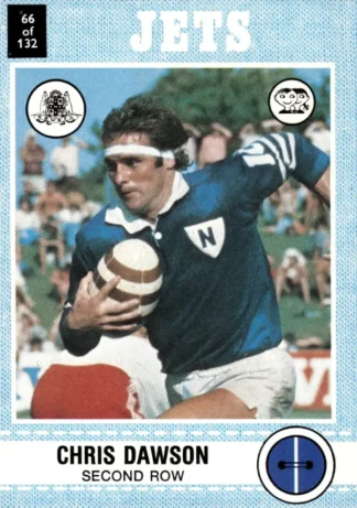 1977 Scanlens Common Card - Base 066 Chris Dawson Newtown Jets