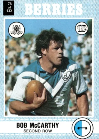 1977 Scanlens Common Card - Base 078 Bob McCarthy Canterbury Berries
