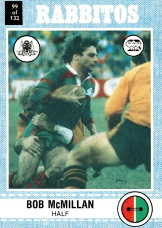 1977 Scanlens Common Card - Base 099 Bob McMillan South Sydney Rabbitohs