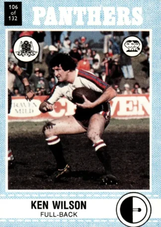 1977 Scanlens Common Card - Base 106 Ken Wilson Penrith Panthers
