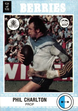 1977 Scanlens Common Card - Base 121 Phil Charlton Canterbury Berries