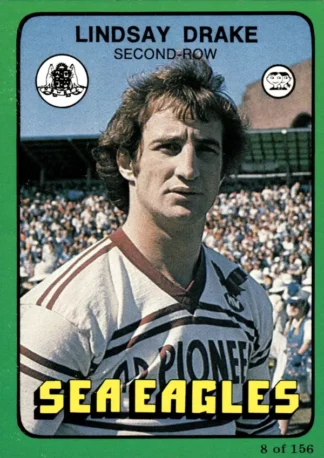 1978 Scanlens Common Card - Base 008 Lindsay Drake Manly Sea Eagles