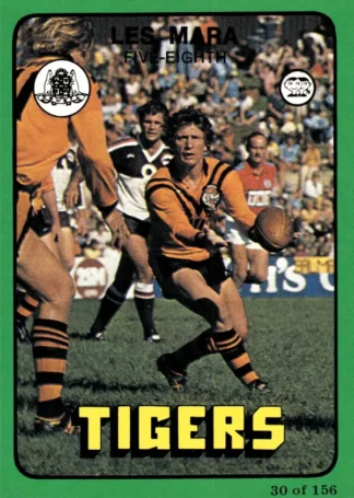 1978 Scanlens Common Card - Base 030 Les Mara Balmain Tigers
