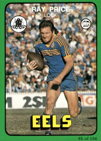 1978 Scanlens Common Card - Base 035 Ray Price Parramatta Eels