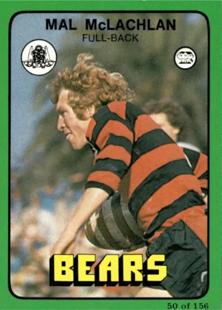 1978 Scanlens Common Card - Base 050 Mal McLachlan North Sydney Bears