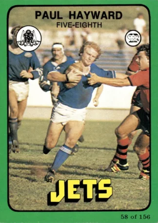 1978 Scanlens Common Card - Base 058 Paul Hayward Newtown Jets