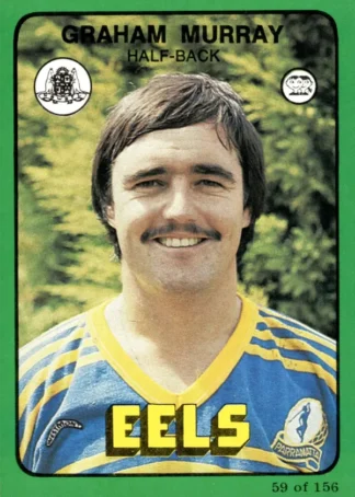 1978 Scanlens Common Card - Base 059 Graham Murray Parramatta Eels