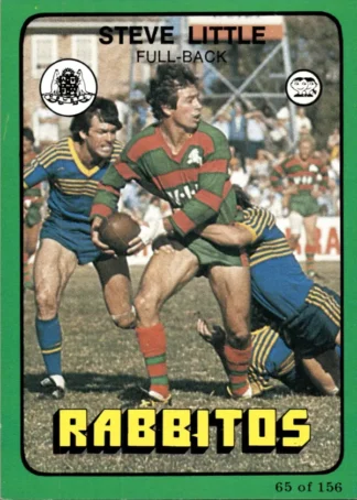 1978 Scanlens Common Card - Base 065 Steve Little South Sydney Rabbitohs