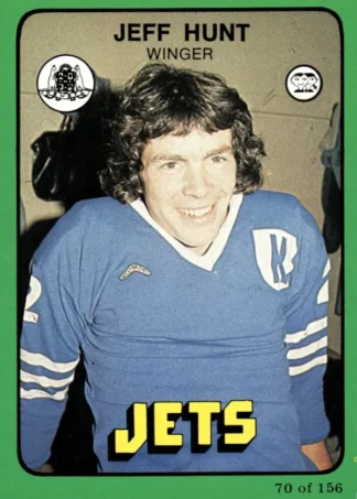 1978 Scanlens Common Card - Base 070 Jeff Hunt Newtown Jets