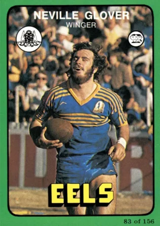 1978 Scanlens Common Card - Base 083 Neville Glover Parramatta Eels