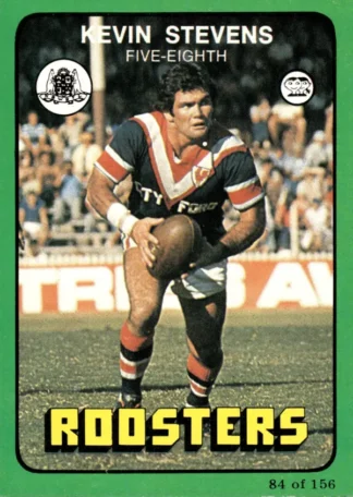 1978 Scanlens Common Card - Base 084 Kevin Stevens Eastern Suburbs Roosters