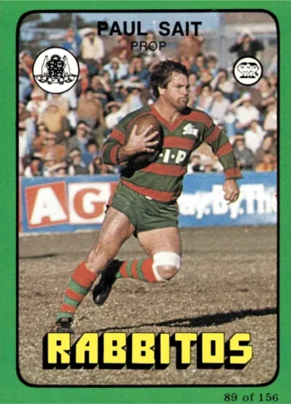 1978 Scanlens Common Card - Base 089 Paul Sait South Sydney Rabbitohs