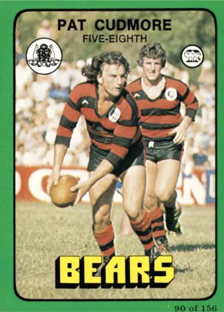 1978 Scanlens Common Card - Base 090 Pat Cudmore North Sydney Bears
