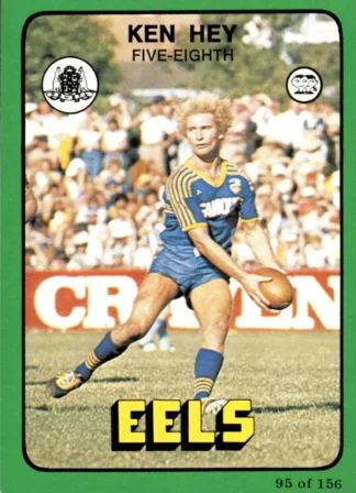 1978 Scanlens Common Card - Base 095 Ken Hey Parramatta Eels