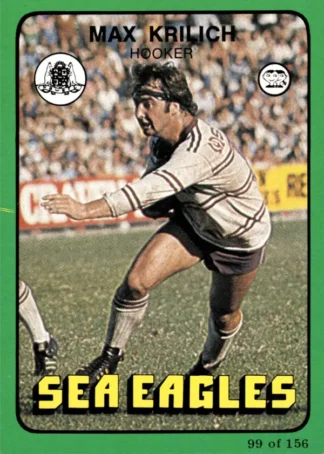 1978 Scanlens Common Card - Base 099 Max Krilich Manly Sea Eagles