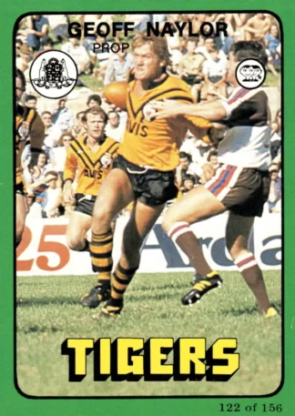 1978 Scanlens Common Card - Base 122 Geoff Naylor Balmain Tigers