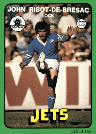 1978 Scanlens Common Card - Base 123 John Ribot-De-Bresac Newtown Jets