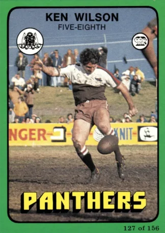 1978 Scanlens Common Card - Base 127 Ken Wilson Penrith Panthers