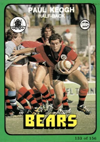 1978 Scanlens Common Card - Base 133 Paul Keogh North Sydney Bears