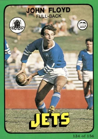 1978 Scanlens Common Card - Base 134 John Floyd Newtown Jets