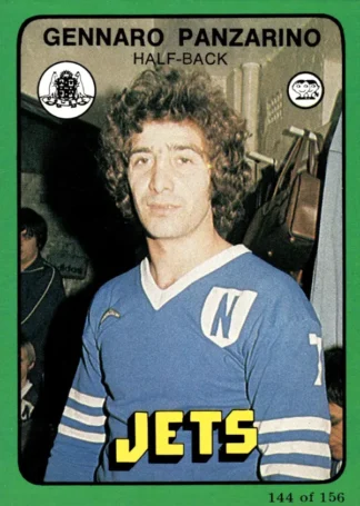 1978 Scanlens Common Card - Base 144 Gennaro Panzarino Newtown Jets