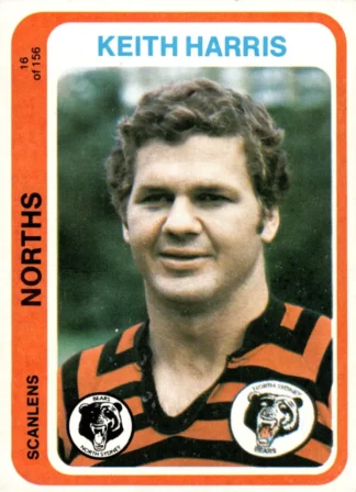 1979 Scanlens Common Card - Base 016 Keith Harris North Sydney Bears
