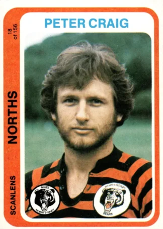 1979 Scanlens Common Card - Base 018 Peter Craig North Sydney Bears