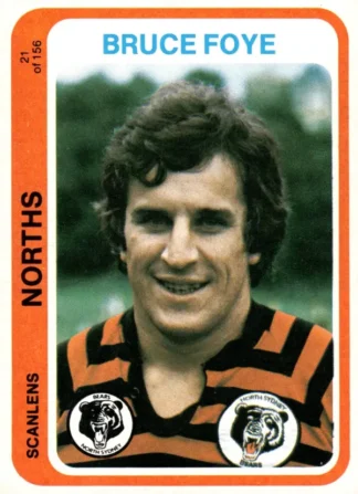 1979 Scanlens Common Card - Base 021 Bruce Foye North Sydney Bears