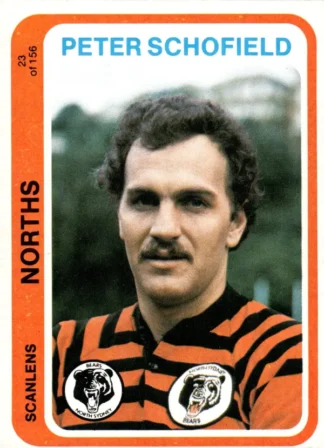 1979 Scanlens Common Card - Base 023 Peter Schofield North Sydney Bears