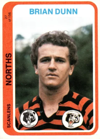 1979 Scanlens Common Card - Base 027 Brian Dunn North Sydney Bears