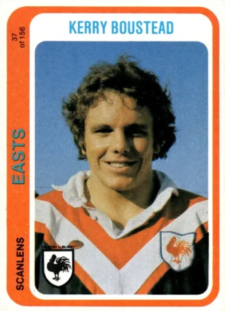1979 Scanlens Common Card - Base 037 Kerry Boustead Eastern Suburbs Roosters