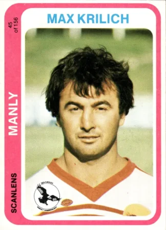 1979 Scanlens Common Card - Base 045 Max Krilich Manly Sea Eagles