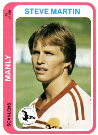1979 Scanlens Common Card - Base 046 Steve Martin Manly Sea Eagles