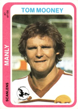1979 Scanlens Common Card - Base 047 Tom Mooney Manly Sea Eagles