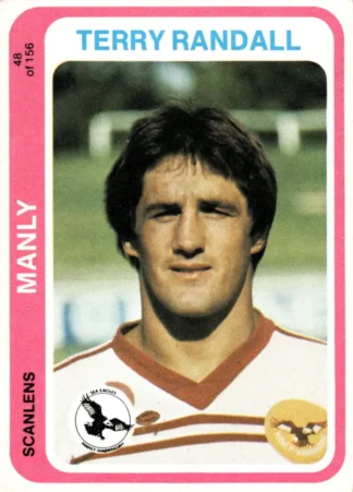 1979 Scanlens Common Card - Base 048 Terry Randall Manly Sea Eagles