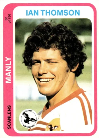 1979 Scanlens Common Card - Base 050 Ian Thomson Manly Sea Eagles