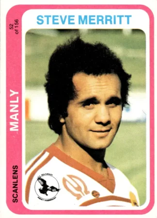 1979 Scanlens Common Card - Base 052 Steve Merritt Manly Sea Eagles